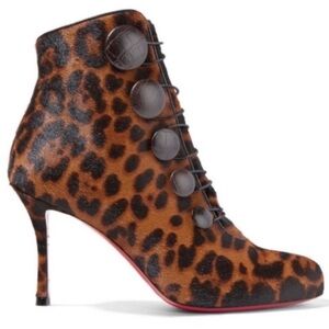 Christian Louboutin Booton 85 Leopard bootiesRETAIL 1,195